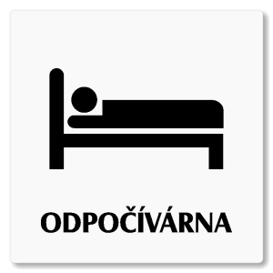 Odpočívárna, 80x80mm, bílá, Nevada